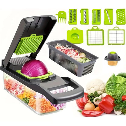 12-in-1 Multifunction Vegetable Chopper and Slicer