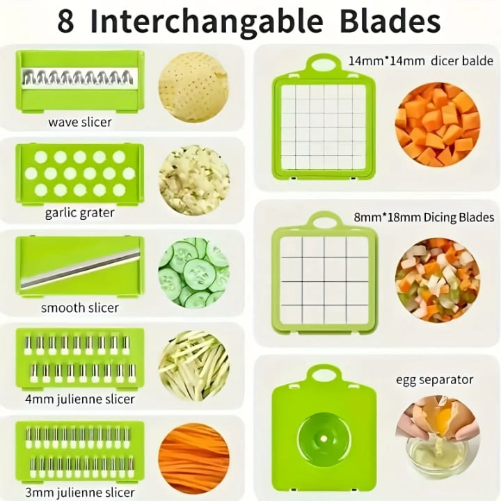 12-in-1 Multifunction Vegetable Chopper and Slicer