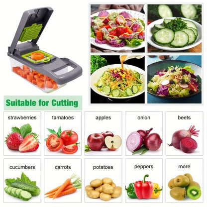 12-in-1 Multifunction Vegetable Chopper and Slicer
