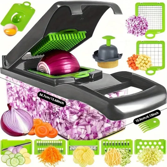 12-in-1 Multifunction Vegetable Chopper and Slicer